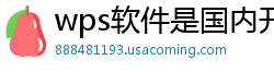 wps软件是国内开发的吗还是国外开发的好用